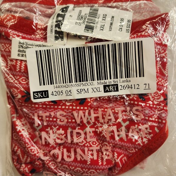 VS PINK Cotton Velvet-Trim Bikini Panty - XXL - Picture 5 of 6